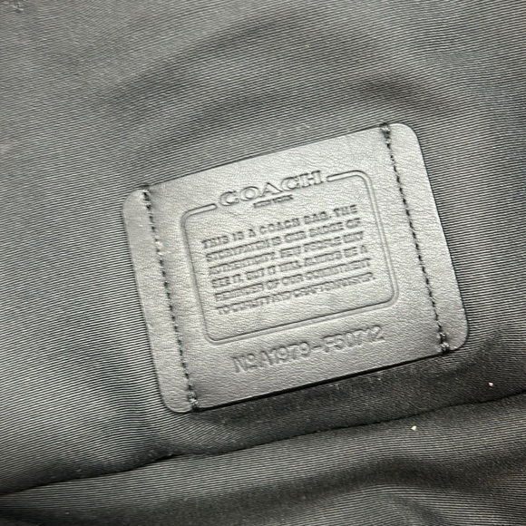 Coach Black Leather Tote Bag - Picture 6 of 16